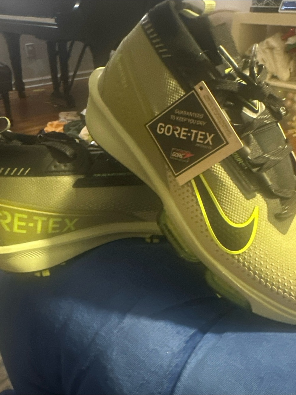 Nike Men's Golf Infinity Gore-Tex Golf shoes- Olive Collection